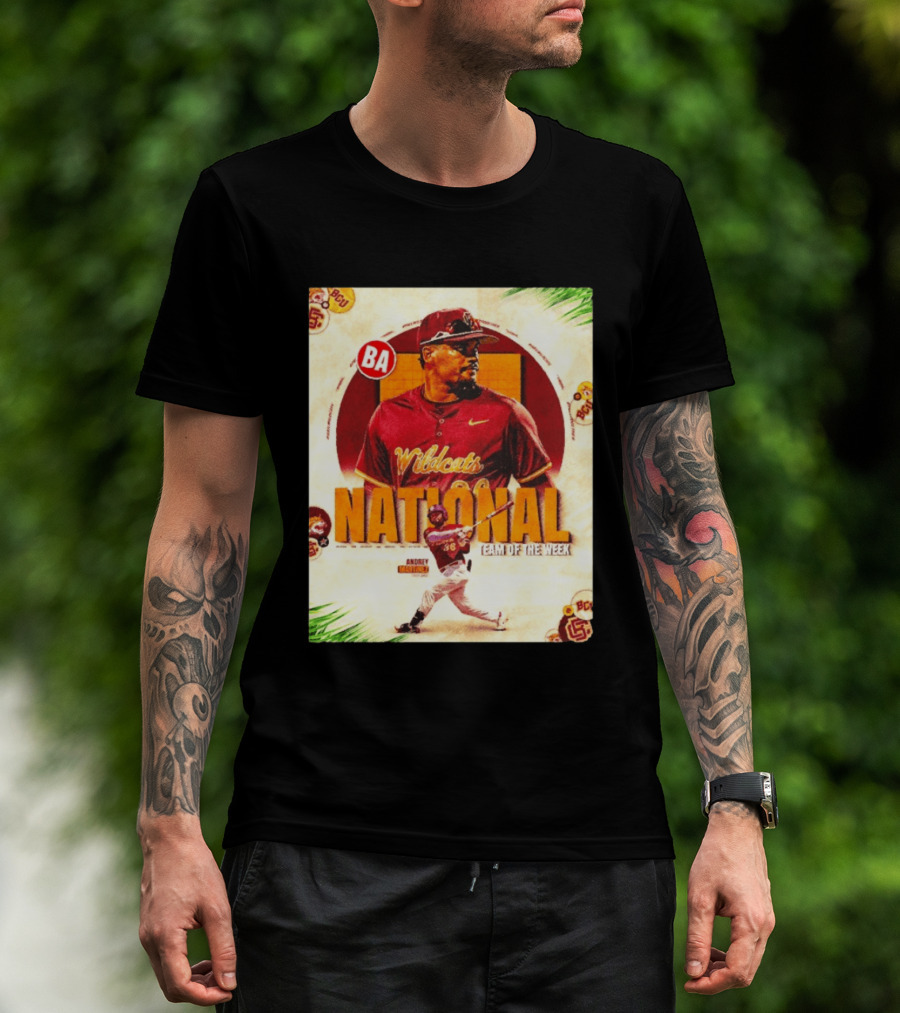 Andrey Martinez Wildcats National Team Of The Week Bethune Cookman T-Shirt
