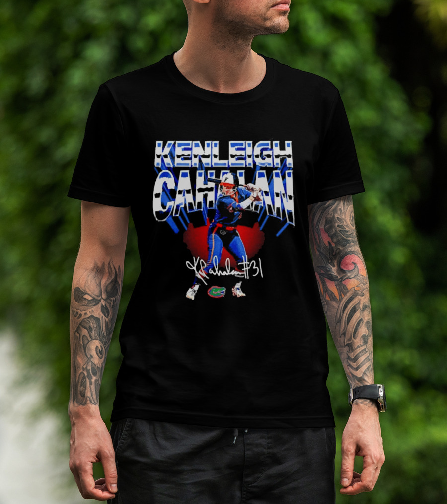 Kenleigh Cahalan Florida Gators Softball 31 Signature Player T-Shirt