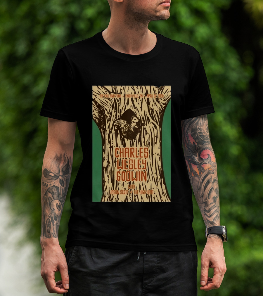 Charles Wesley Godwin Knoxville April 22 2026 With Jason Scott And The High Heat T-Shirt