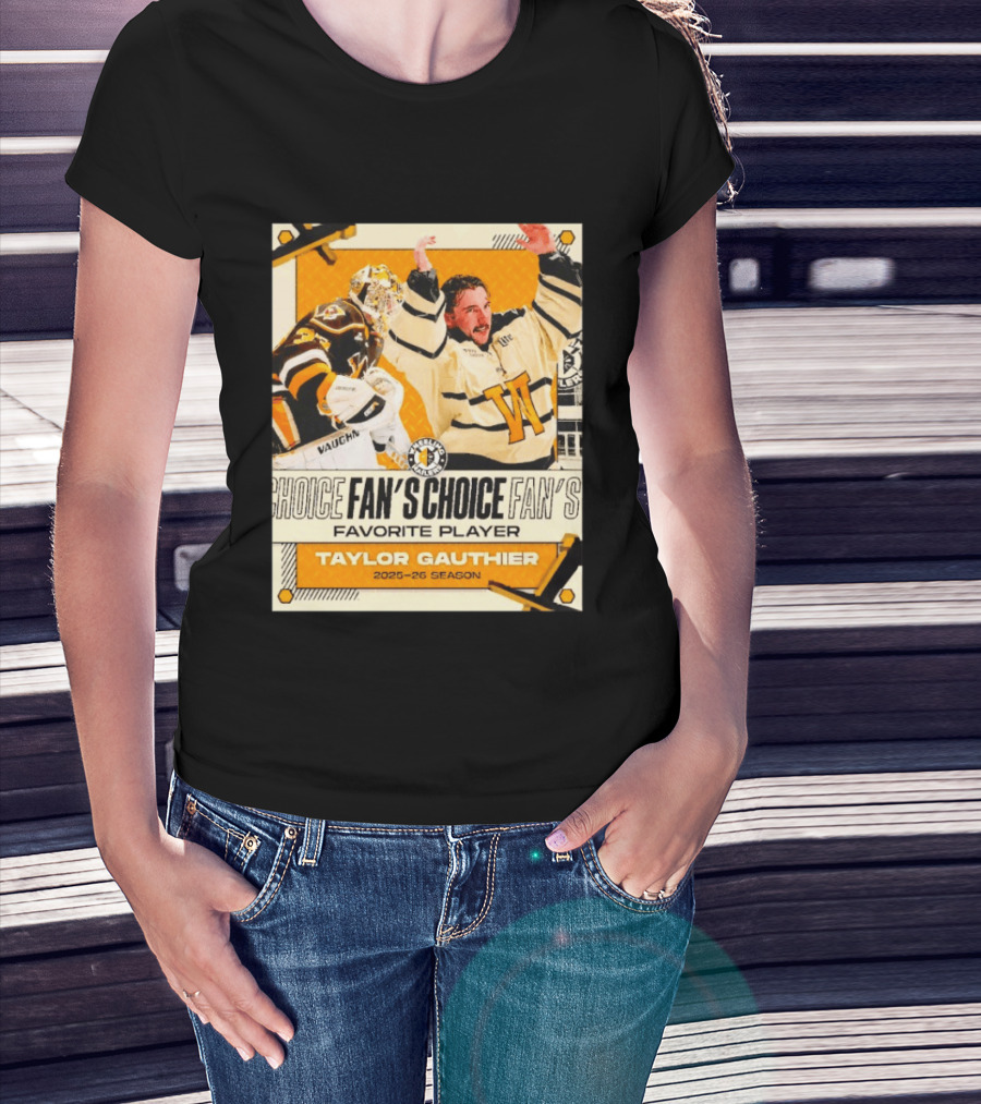 Taylor Gauthier Fan's Choice Favorite Player 2025 26 Season T-Shirt