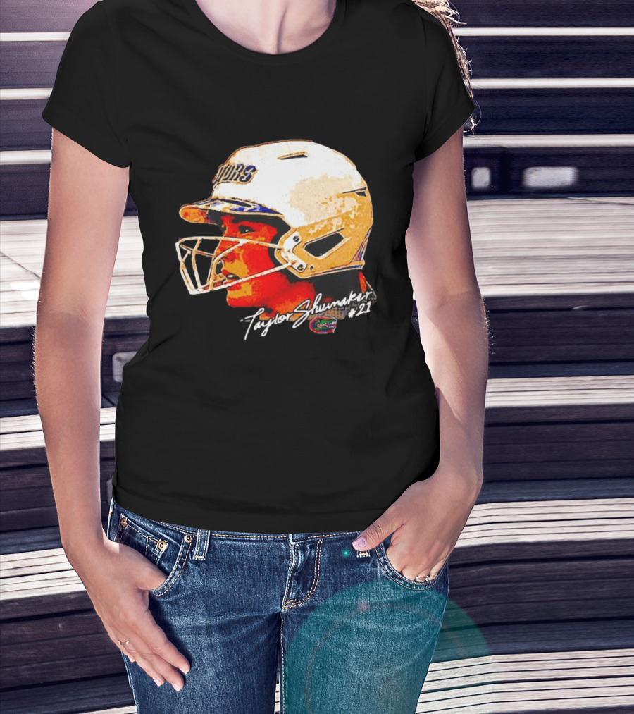 Taylor Shumaker Florida Gators Softball Big Head #21 T-Shirt