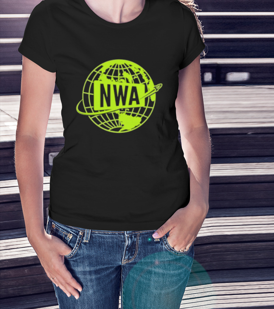 NWA National Wrestling Alliance Space Globe Comet Variant T-Shirt