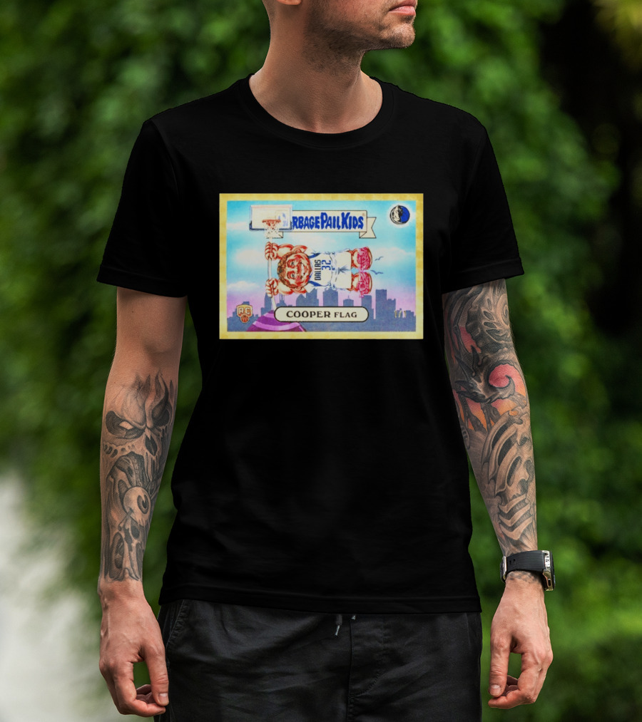 Garbage Pail Kids Cooper Flagg Dallas 32 RC Basketball Skyline T-Shirt