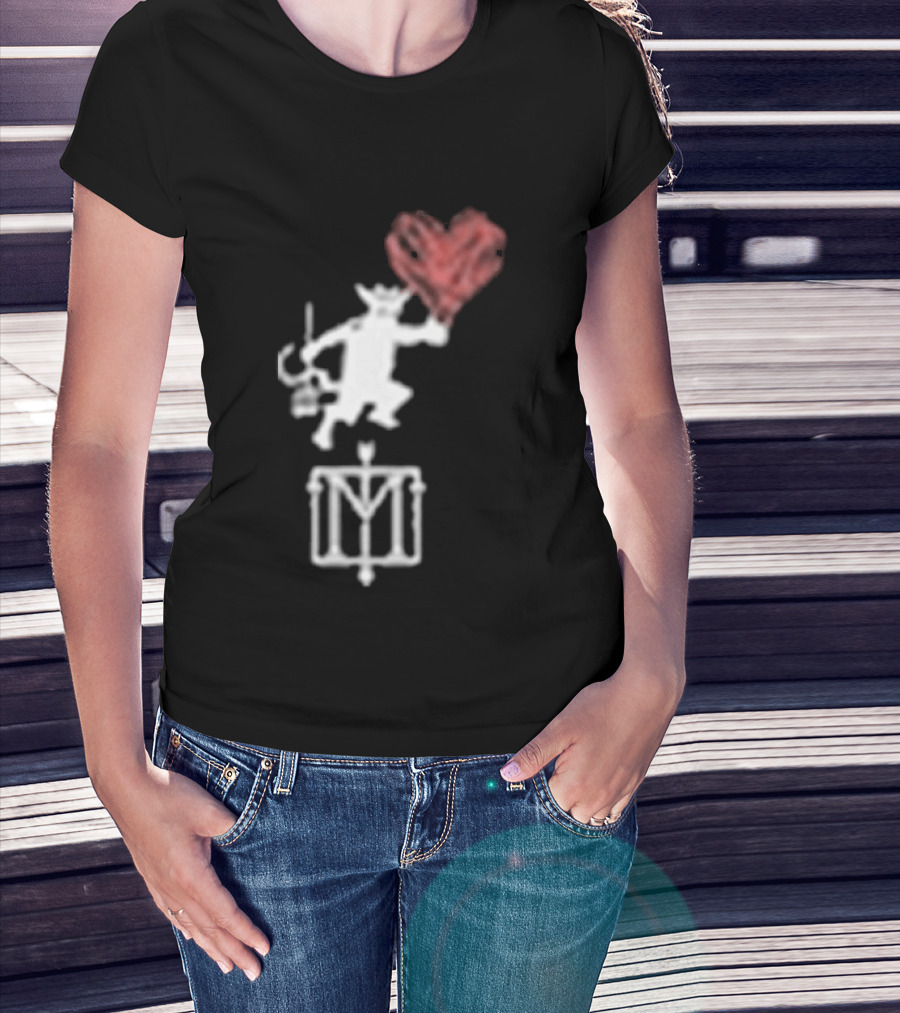 The Menzingers Heart Flame Devil Holding Heart T-Shirt