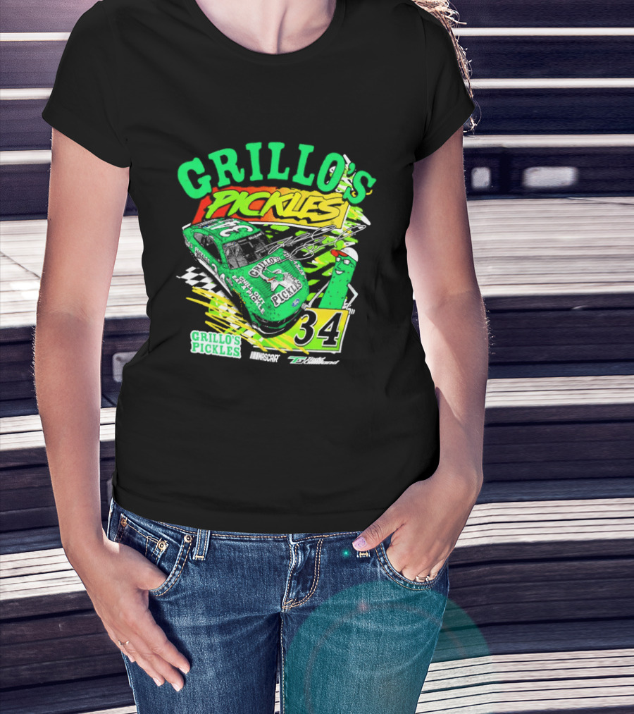 Grillo's Pickles Race Car Todd Gilliland Front Row Motorsports #34 T-Shirt