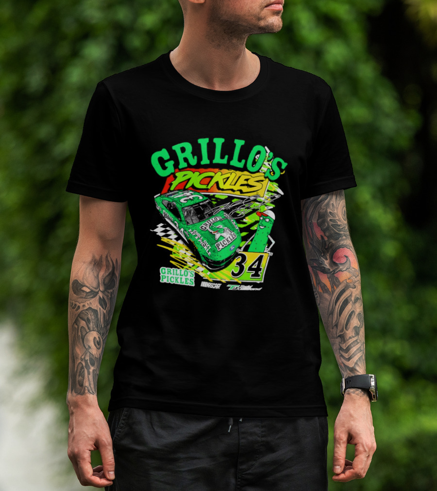 Grillo's Pickles Race Car Todd Gilliland Front Row Motorsports #34 T-Shirt