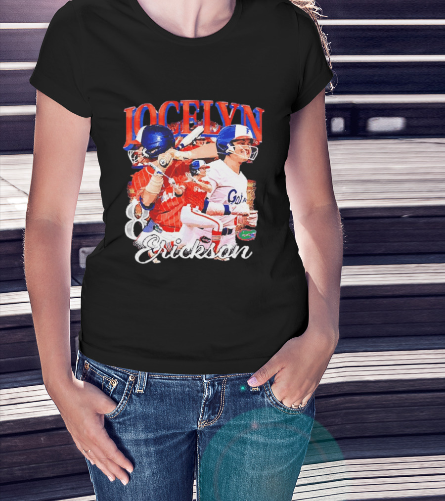 Jocelyn Erickson Florida Gators Softball Player Collage T-Shirt