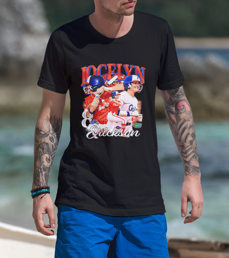 Jocelyn Erickson Florida Gators Softball Player Collage T-Shirt