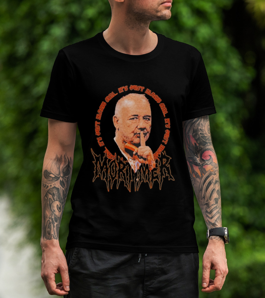 Shhh It's Just Magic Bob Mortimer Orange T-Shirt