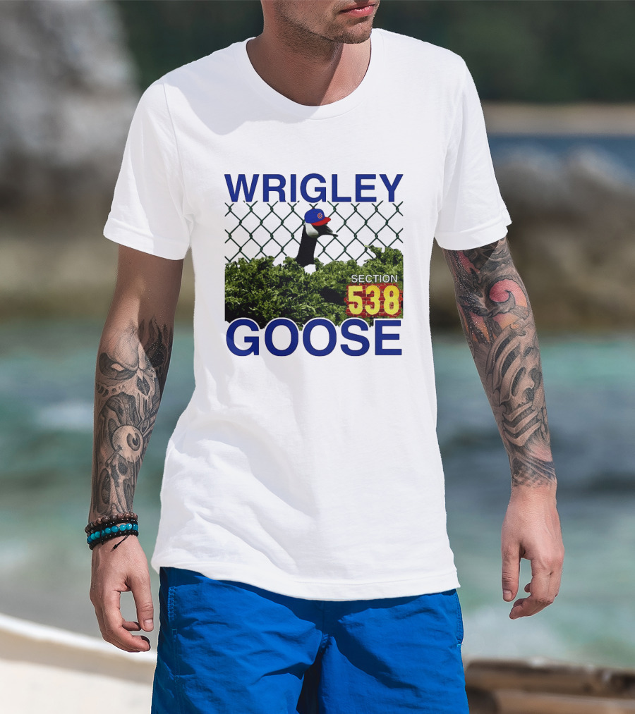 Wrigley Goose Section 538 Chicago Cubs MLB T-Shirt