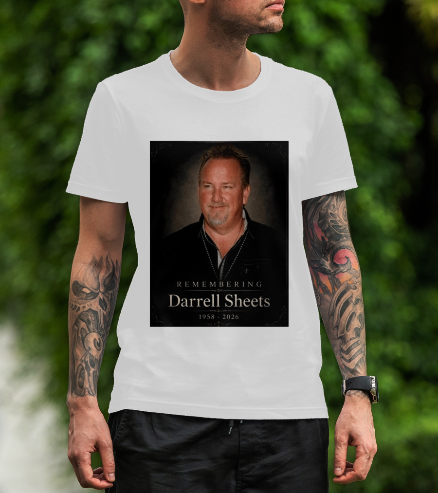 Remembering Darrell Sheets 1958 2026 Memorial T-Shirt