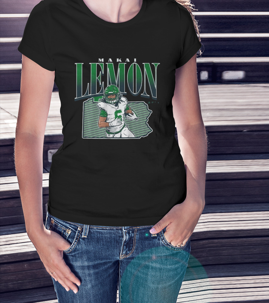 Makai Lemon Philadelphia Eagles Draft Player 2026 T-Shirt