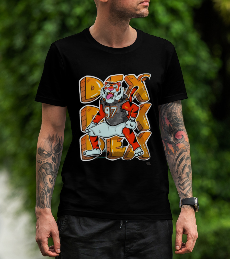 Dexter Lawrence II 97 DEX Cincinnati Bengals Tiger T-Shirt