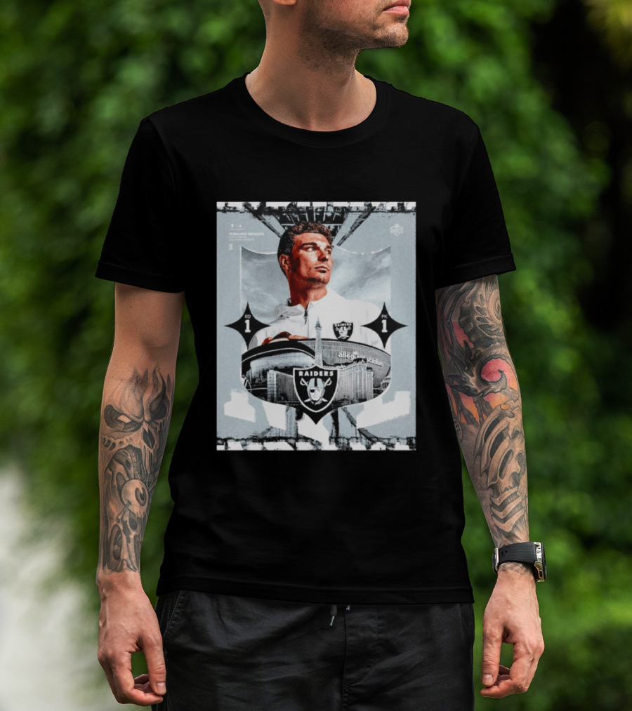 Fernando Mendoza Raiders Allegiant Stadium RD 1 PK 1 T-Shirt