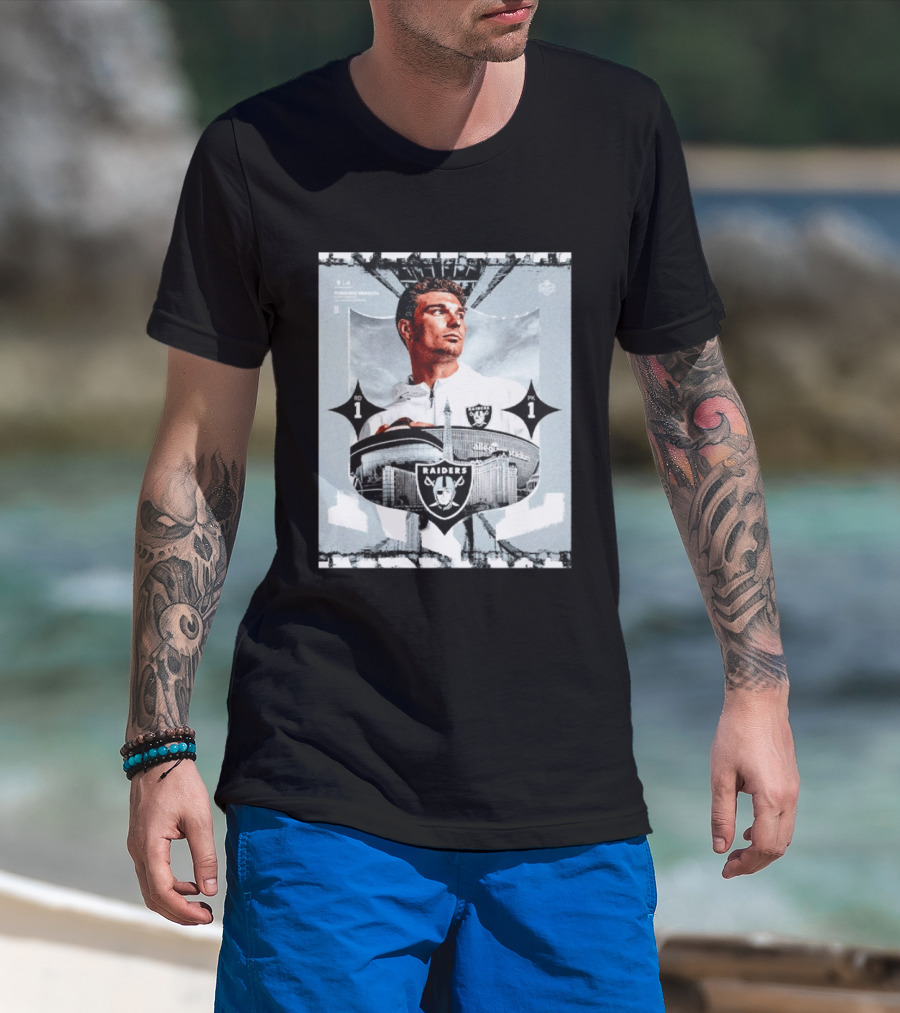Fernando Mendoza Raiders Allegiant Stadium RD 1 PK 1 T-Shirt