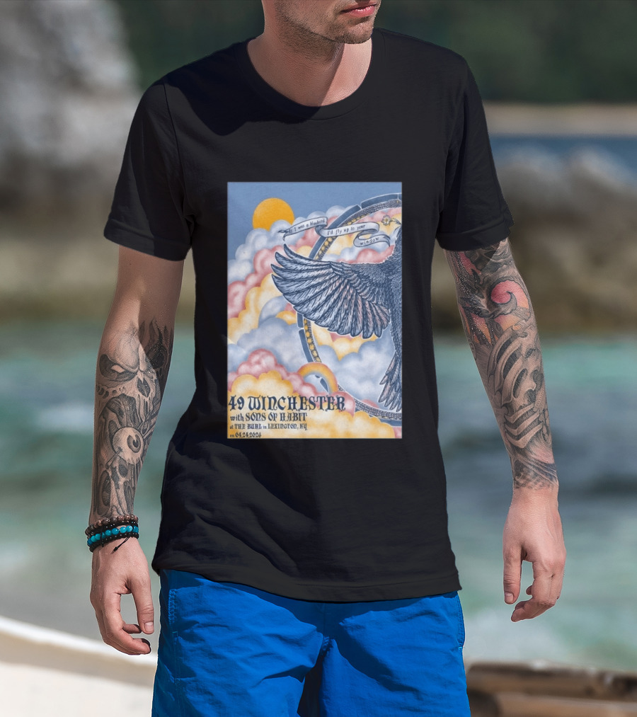49 Winchester Sons Of Habit The Burl Lexington KY April 24 2026 Bird And Cloud T-Shirt