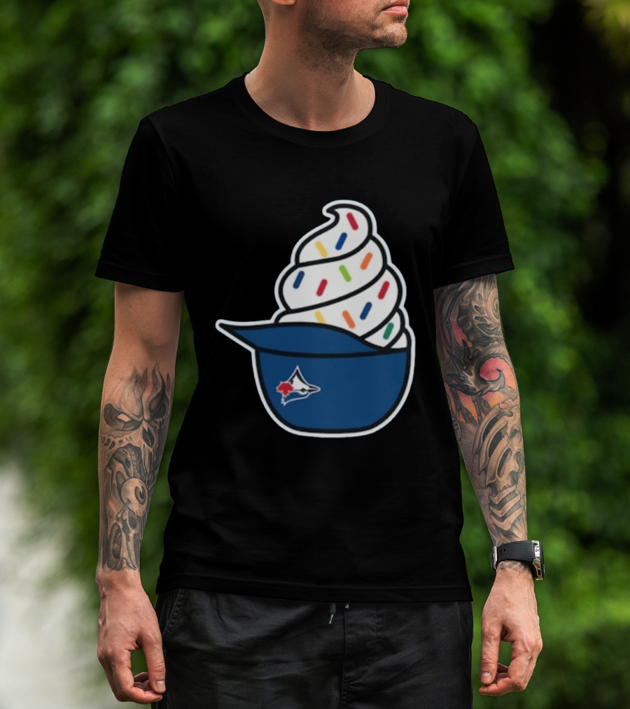 2026 Blue Jays Ice Cream Helmet Toronto Baseball Fan Cap Sundae T-Shirt