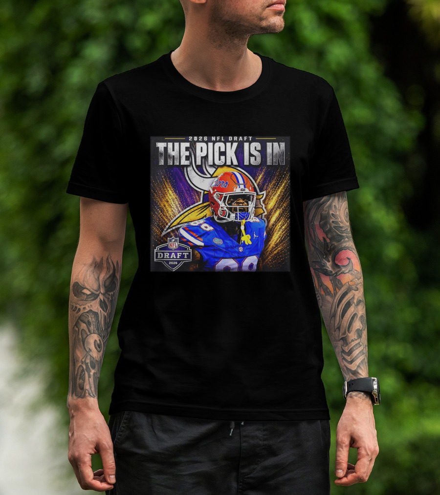 2026 NFL Draft The Pick Is In Minnesota Vikings Caleb Banks T-Shirt