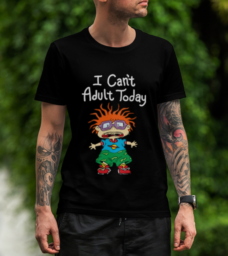Chuckie Finster I Can't Adult Today Rugrats Nostalgic Humor T-Shirt