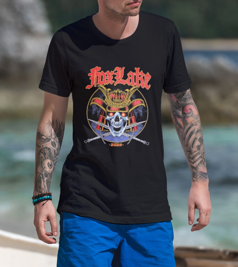 Fox Lake Samurai Skull 2026 Are You Ready To Die T-Shirt