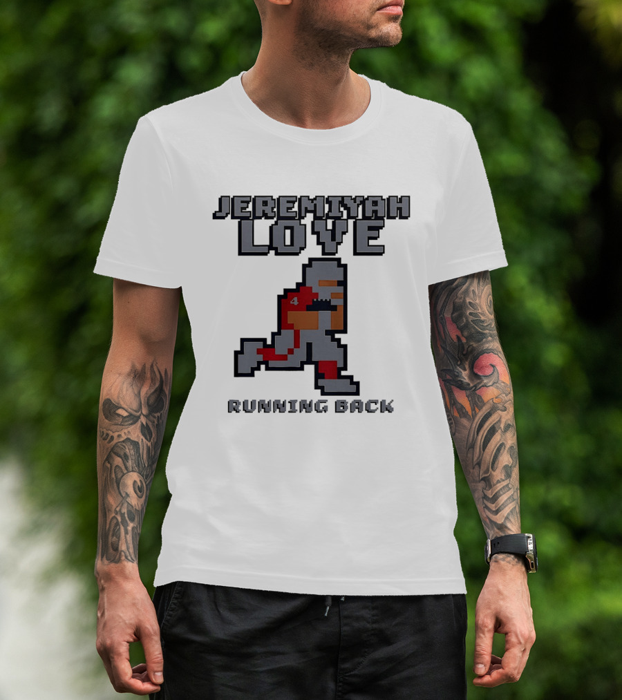 Jeremiyah Love Running Back 8 Bit T-Shirt