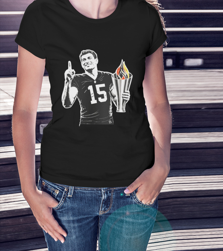 Las Vegas Torch Number 15 Football Player One Of 100 T-Shirt