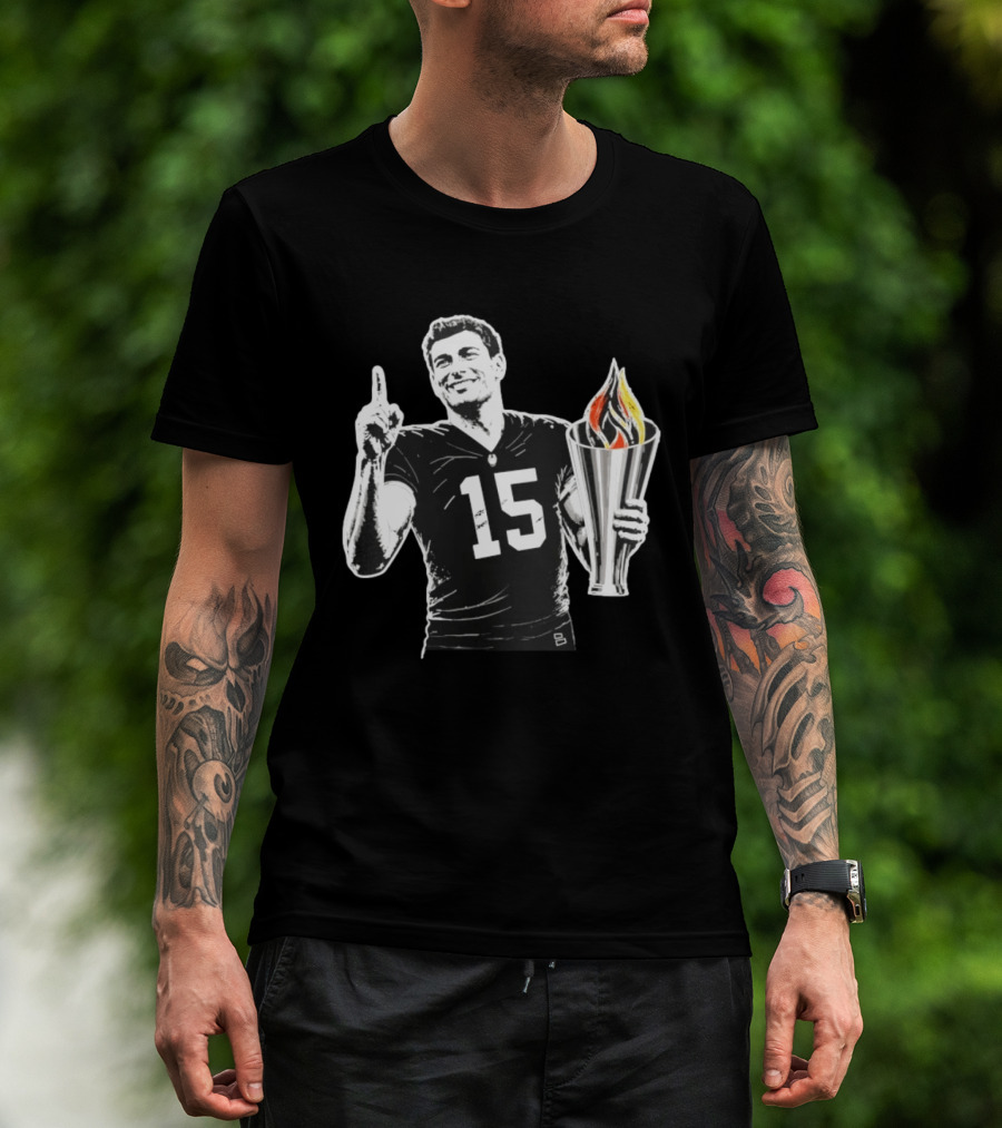 Las Vegas Torch Number 15 Football Player One Of 100 T-Shirt