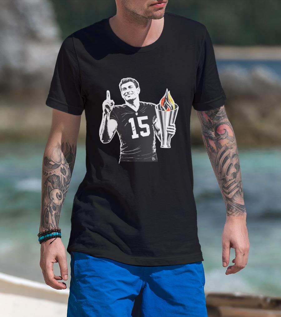 Las Vegas Torch Number 15 Football Player One Of 100 T-Shirt