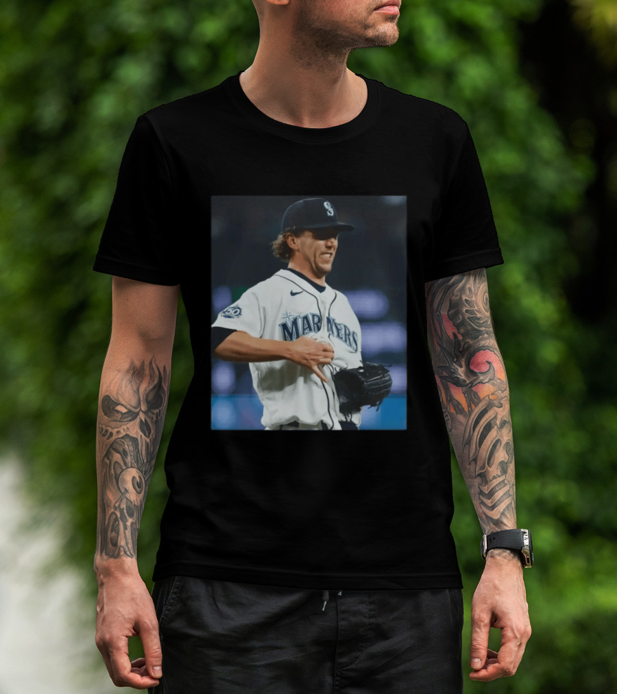 Mariners Baseball Nike Athlete Action Scene MLB T-Shirt