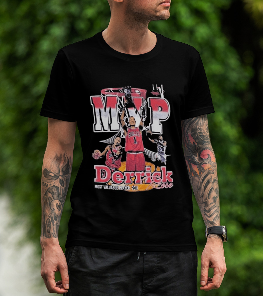 MVP Derrick Rose Chicago Bulls Most Valuable Player 2011 T-Shirt