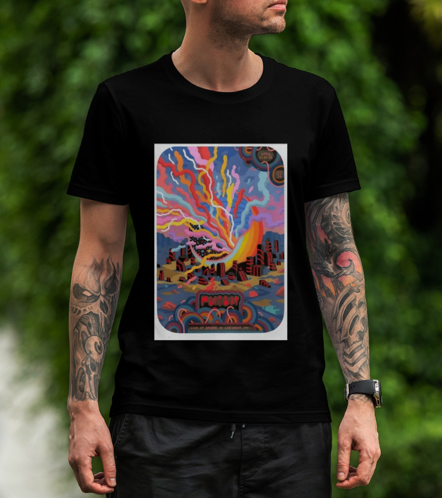 Phish Live At Sphere Las Vegas April 23 24 2026 Psychedelic Art Event T-Shirt