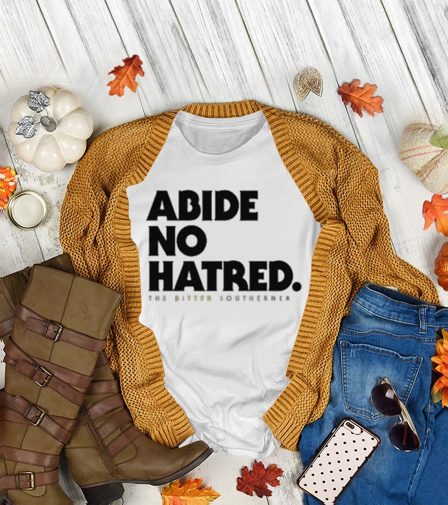 Abide No Hatred Top Button Souvenir T-Shirt