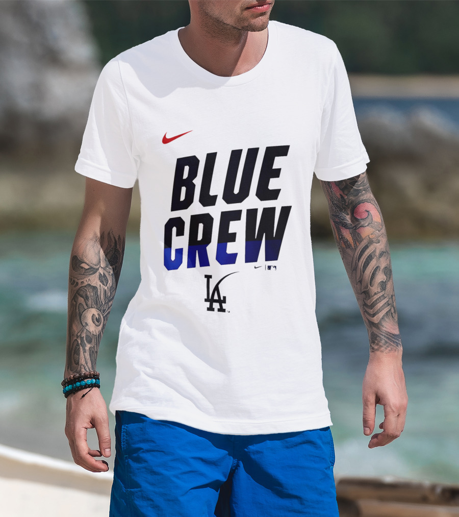 Nike Blue Crew Los Angeles Dodgers LA T-Shirt