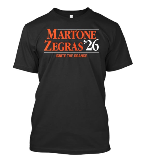 Martone Zegras '26 Ignite The Orange Philadelphia Flyers Hockey T-Shirt