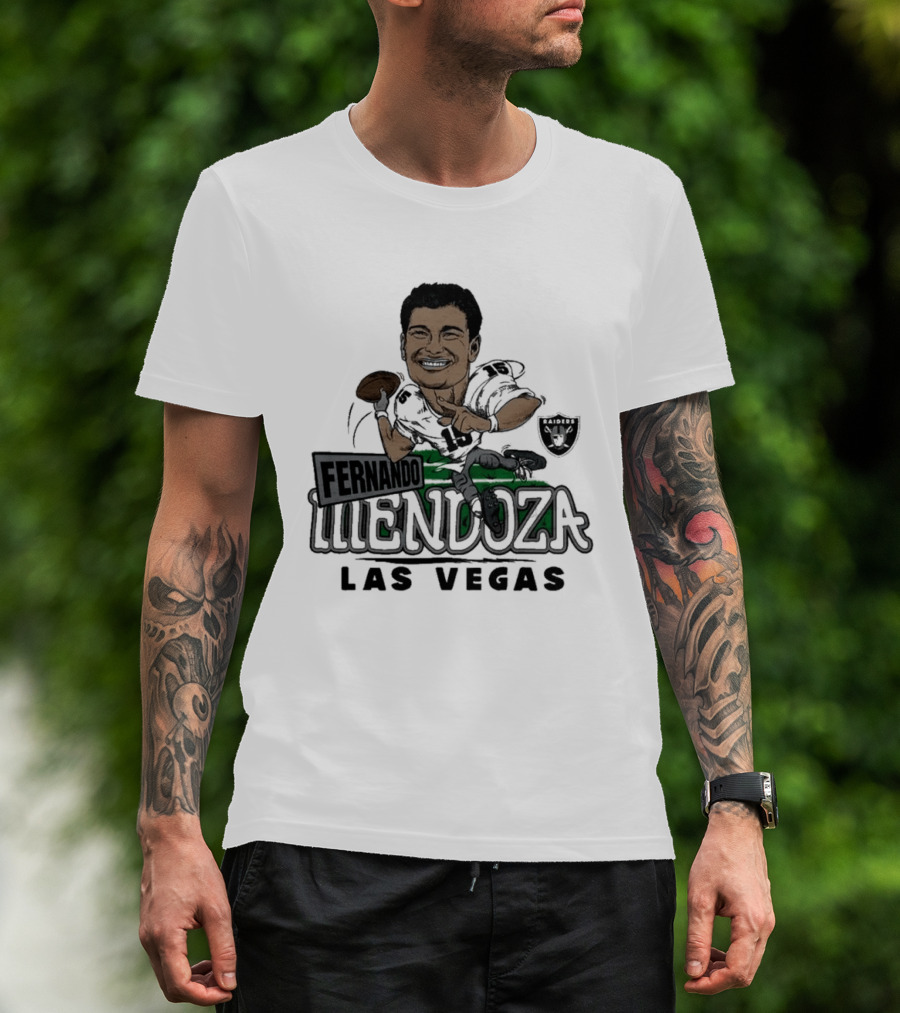 Las Vegas Raiders Fernando Mendoza Football Player T-Shirt