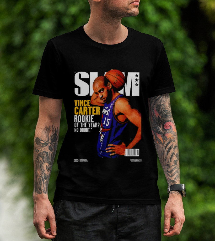 Slam Vince Carter Toronto Raptors Rookie Of The Year No Doubt T-Shirt
