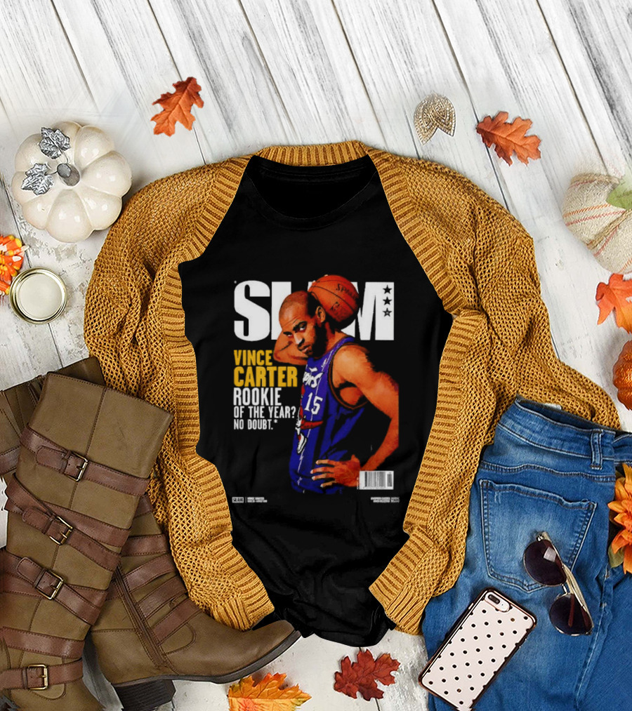 Slam Vince Carter Toronto Raptors Rookie of the Year No Doubt T-Shirt