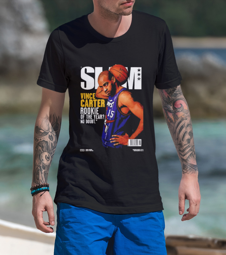 Slam Vince Carter Toronto Raptors Rookie Of The Year No Doubt T-Shirt