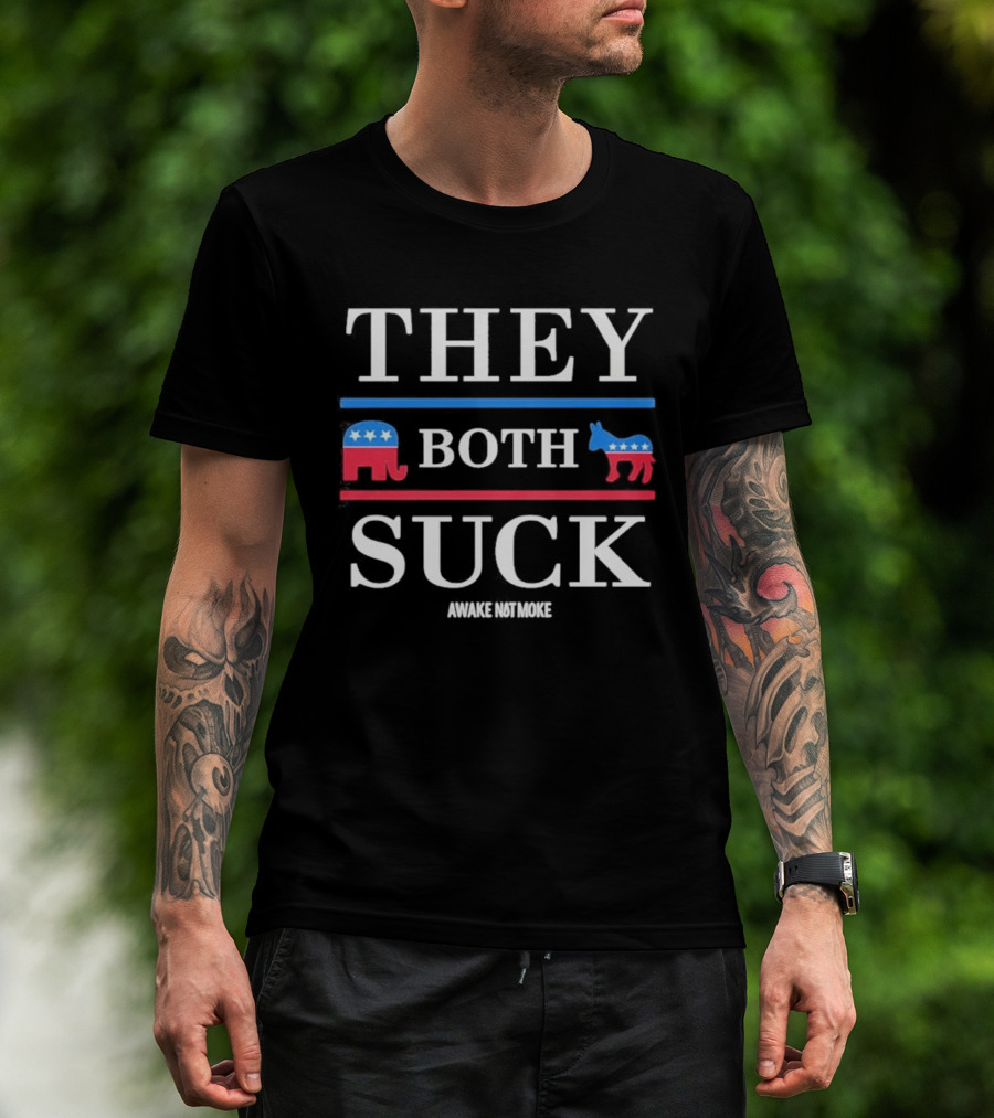 They Both Suck Elephant Donkey Awake Not Moke T-Shirt