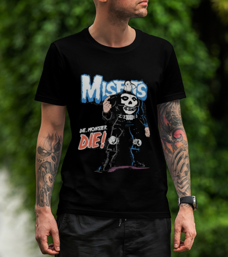 Misfits Die Die My Darling Skeleton Warrior T-Shirt