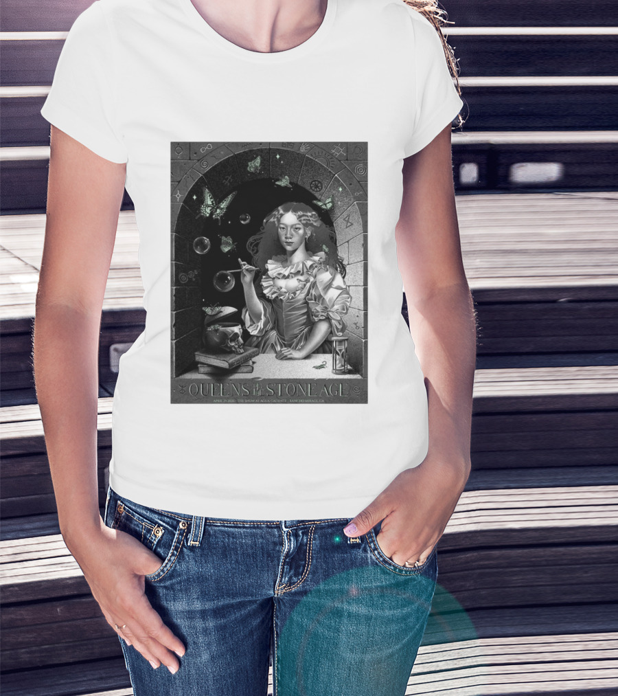 Queens Of The Stone Age Rancho Mirage California 2026 Gig Agua Caliente April 25 2026 T-Shirt