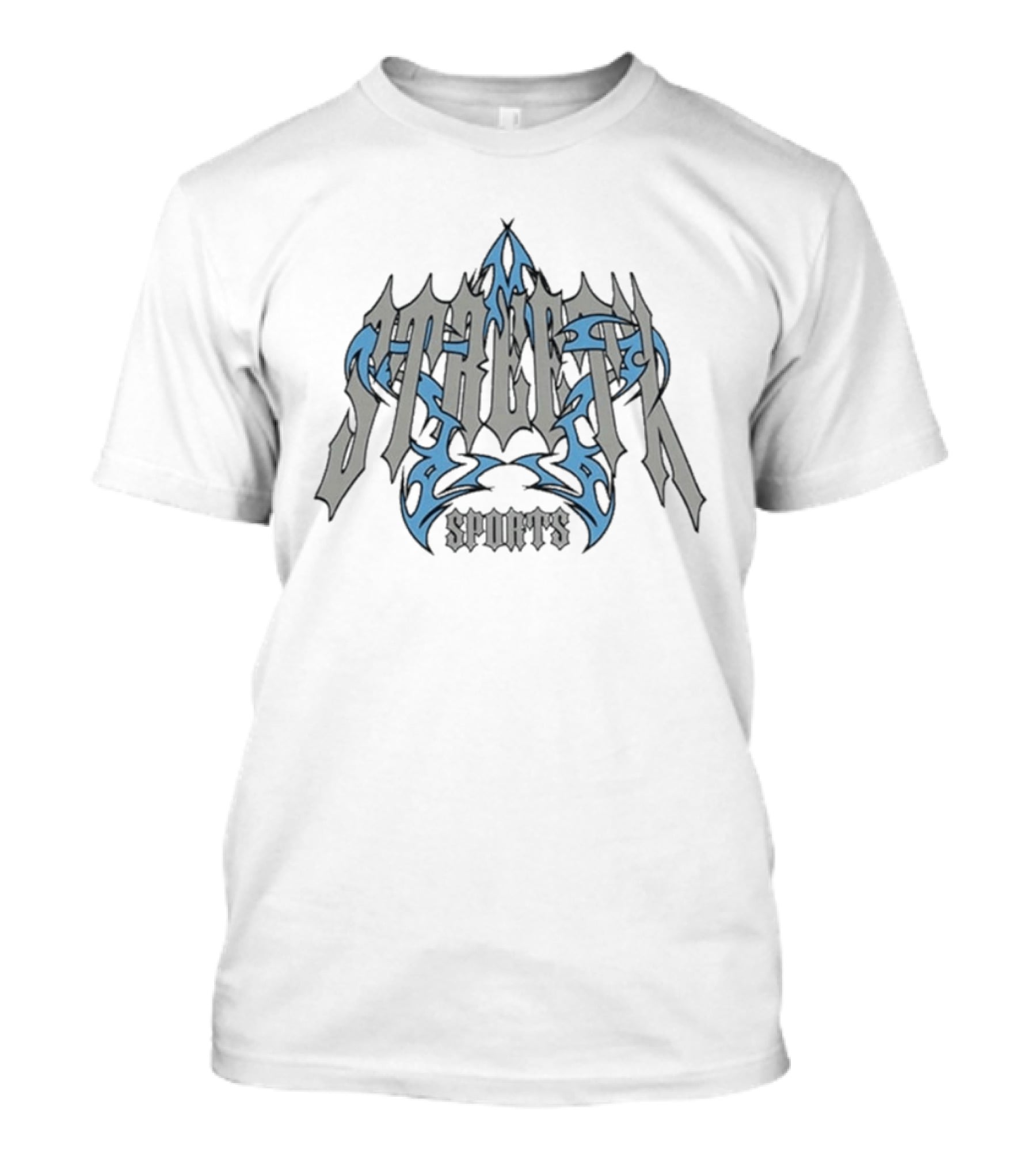 Streetx Sports Gothic Star Blue Tribal T-Shirt