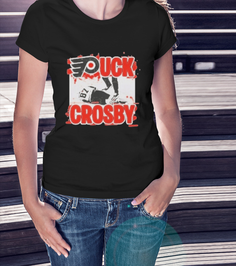 Puck Crosby Philadelphia Flyers Hockey 87 2026 T-Shirt