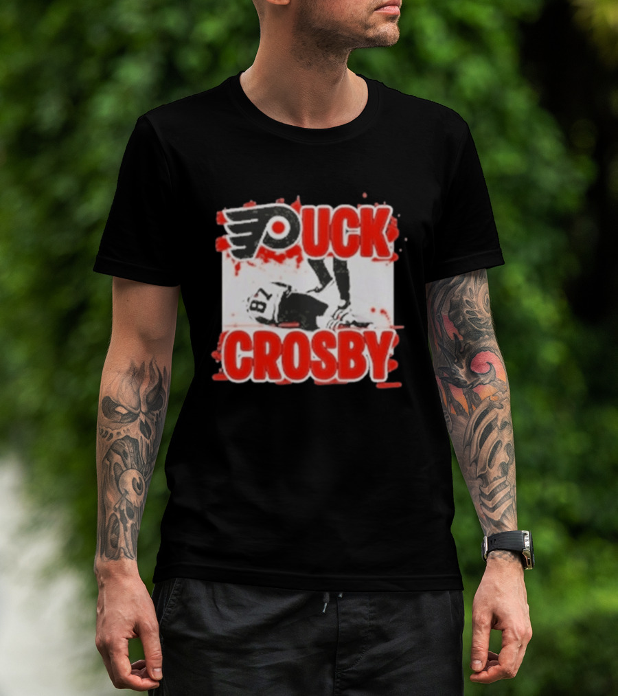 Puck Crosby Philadelphia Flyers Hockey 87 2026 T-Shirt
