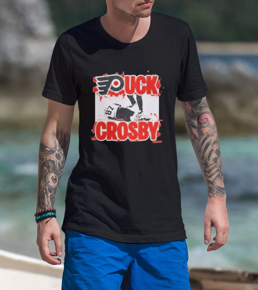 Puck Crosby Philadelphia Flyers Hockey 87 2026 T-Shirt