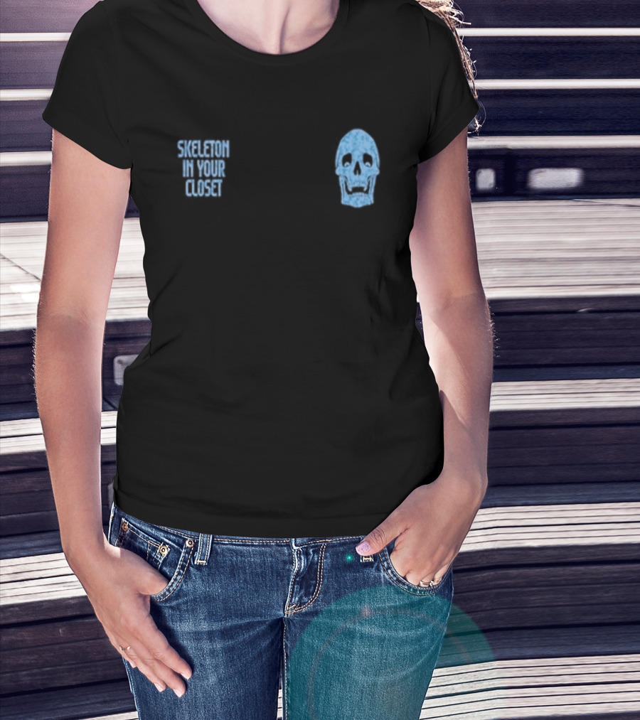 Skeleton In Your Closet Llof Blue Skull T-Shirt