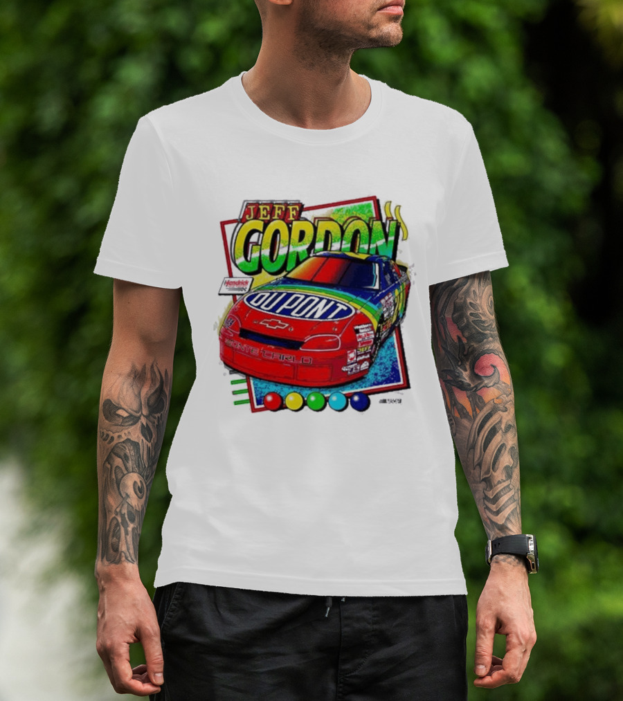 Hendrick Motorsports Jeff Gordon Dupont Chevrolet #24 Racing Car T-Shirt