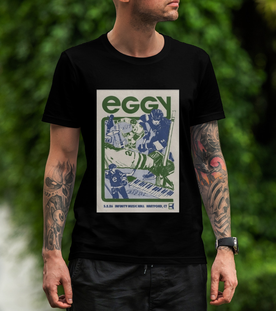 Eggy Concert May 2 2026 Infinity Music Hall Hockey Theme Hartford CT T-Shirt