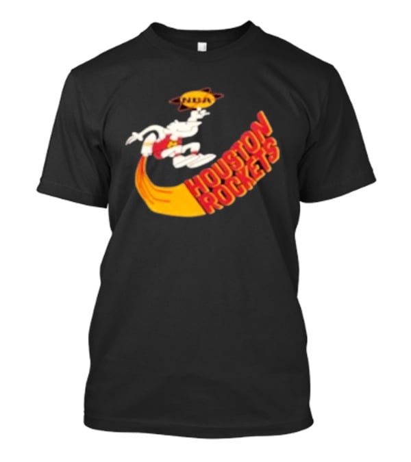 NBA Houston Rockets Retro Mascot Worn T-Shirt