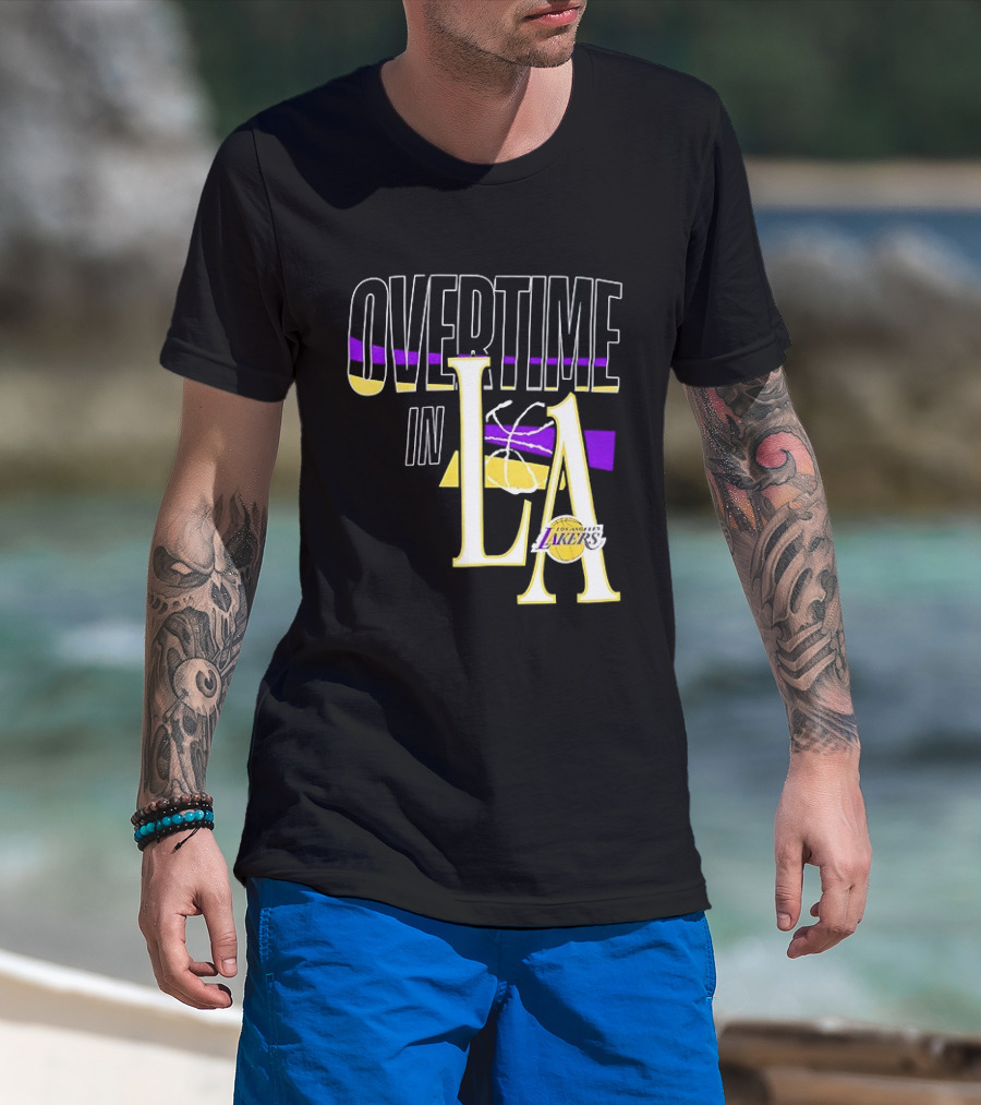 Overtime In LA Lakers Basketball T-Shirt